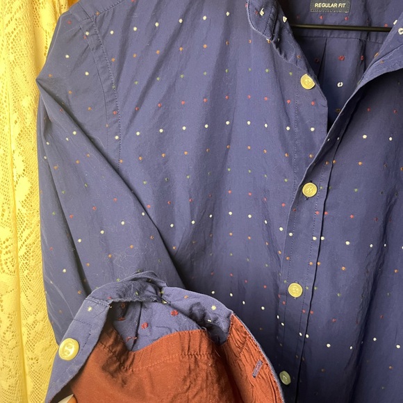 Harmont & Blaine 100% Navy Blue Patterned Shirt (Inv. #001) - Picture 12 of 14